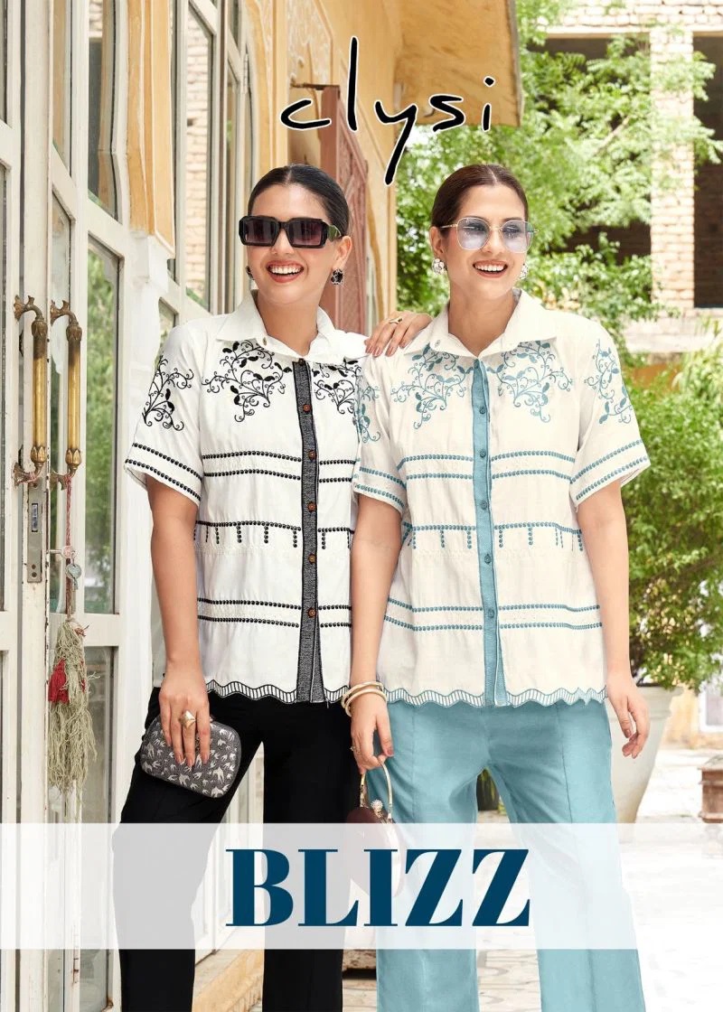 Clysi Blizz Cotton Thread Work Co Ord Set Collection
