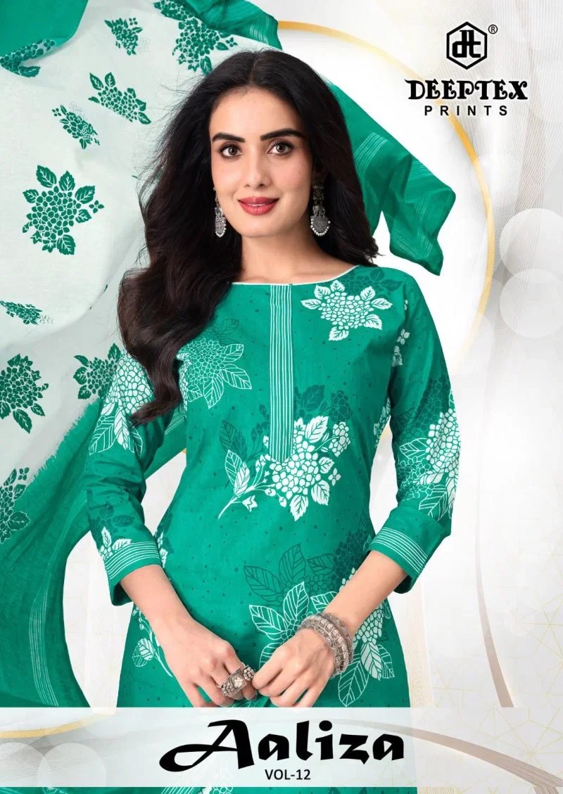 Deeptex Aaliza Vol 12 Cotton Printed Readymade Dress Collection