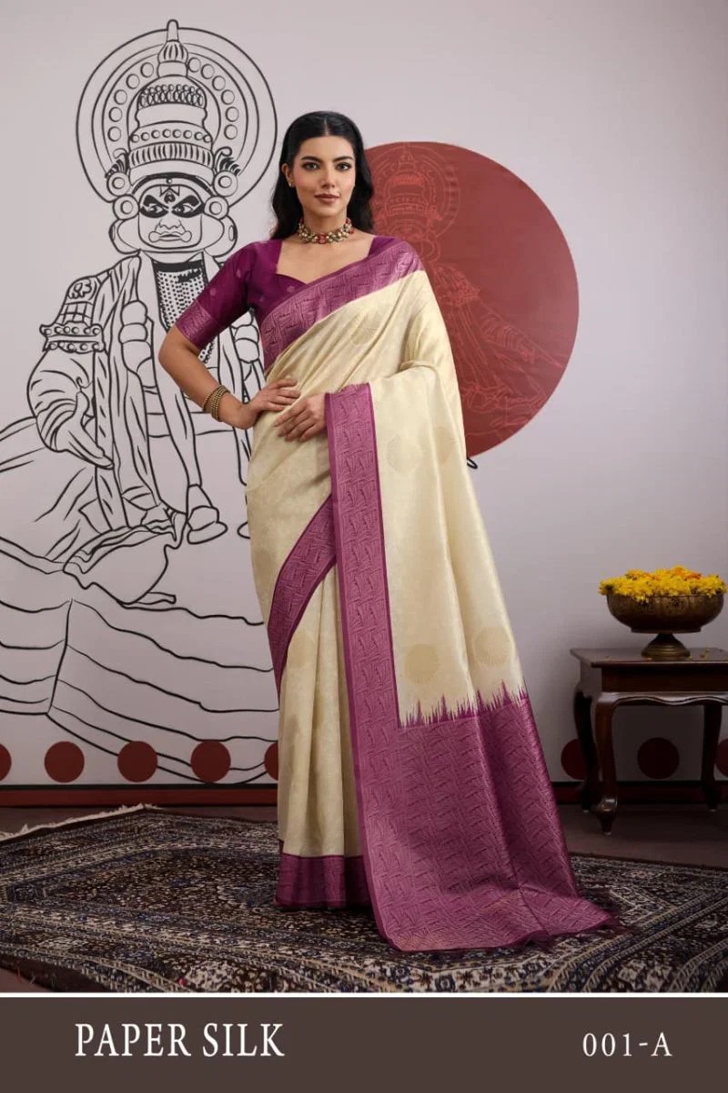 Rajtex Paper Silk Vol 1 Paper Silk Handloom Saree Best Price