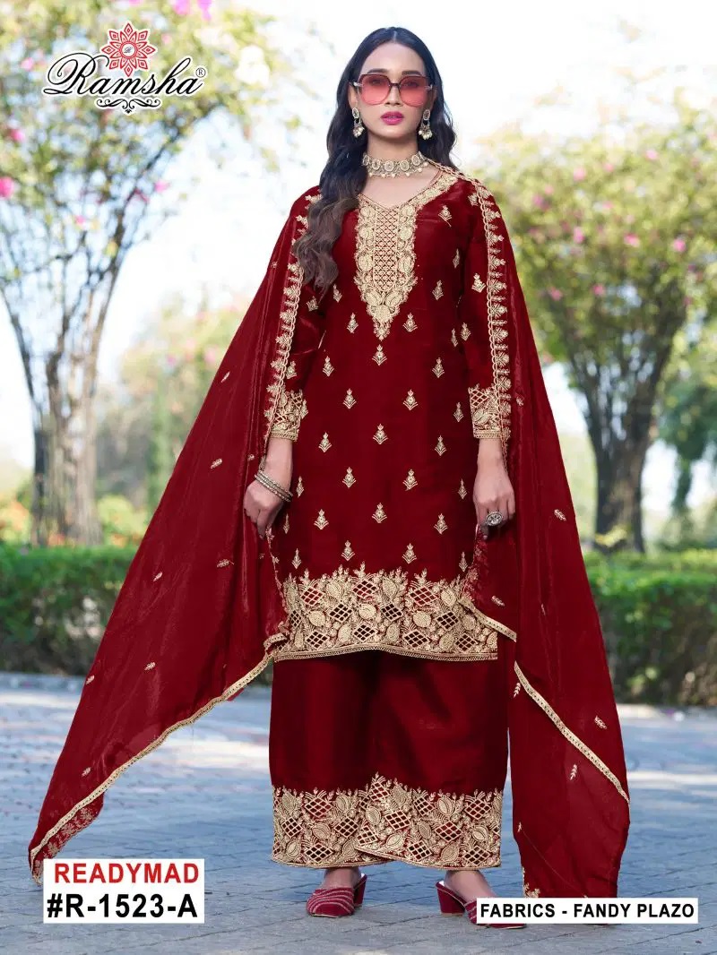 Ramsha R 1523 Fandy Zarkan Work Salwar Kameez
