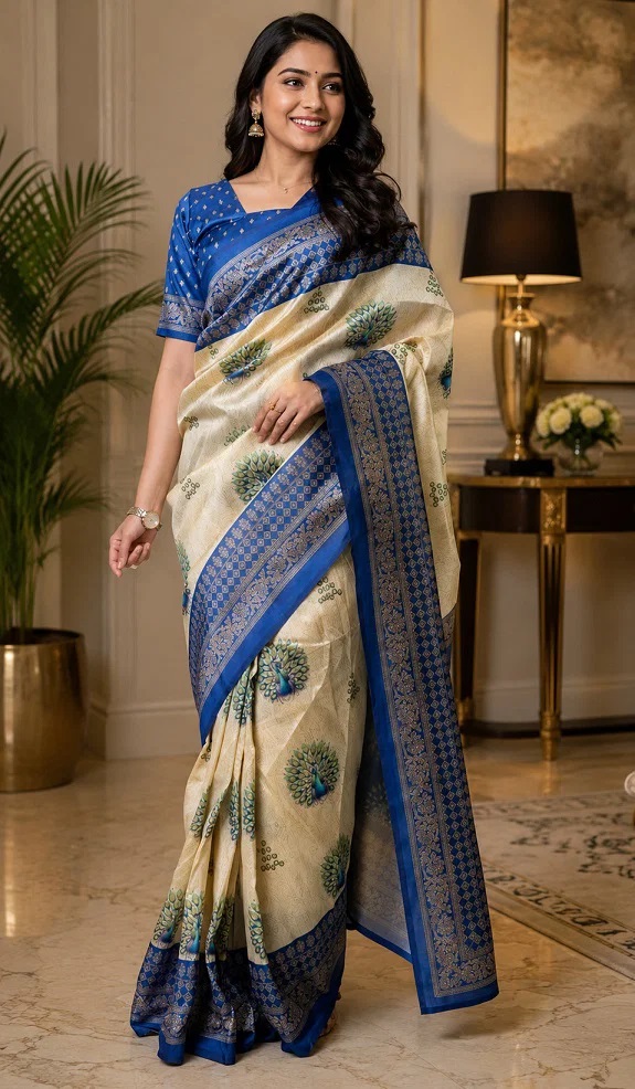 Meera 353 Cotton Printed Ready To Wear Saree Collection