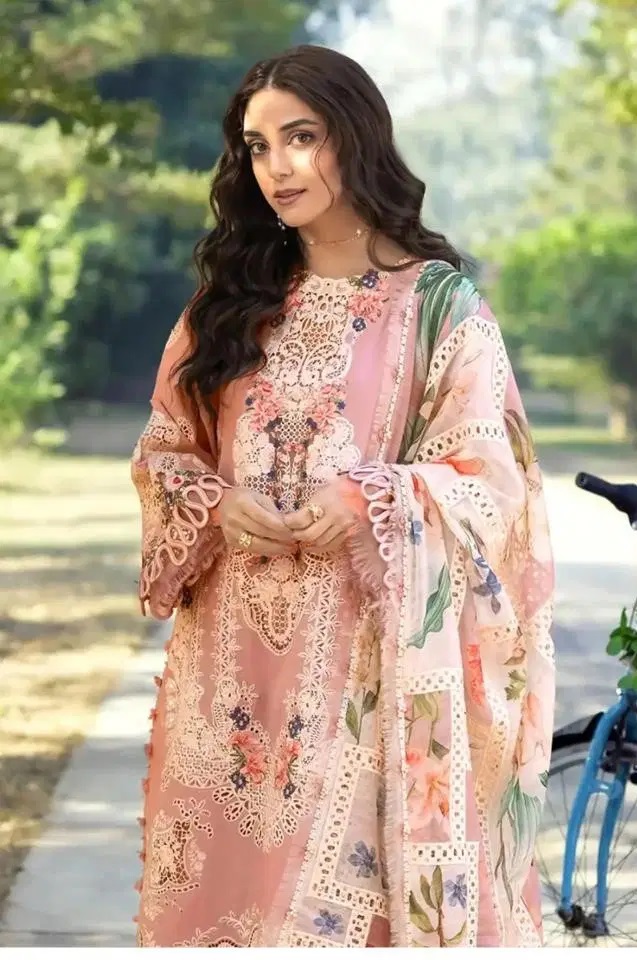 Saniya 1691 Cotton Chikankari Work Pakistani Salwar Kameez