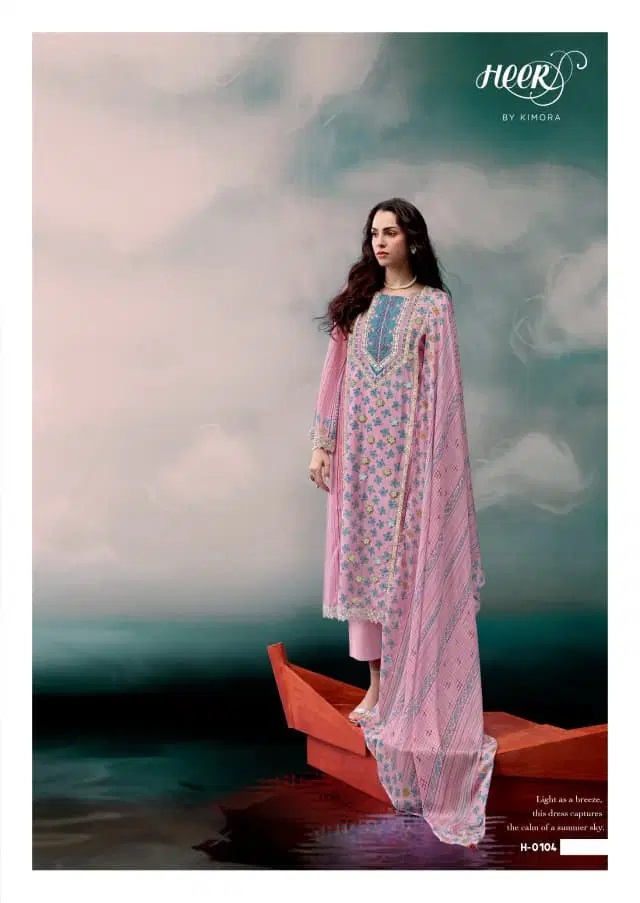 Kimora Heer Fairytale Vol 254 Printed Beads Work Salwar Kameez