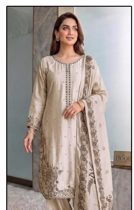 Hoor Tex 954 A To D Rayon Embroidered Readymade Salwar Suits