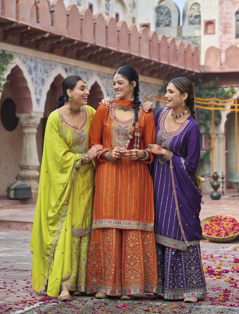 Sehenaaz 1793 Chinon Embroidered Salwar Kameez Collection