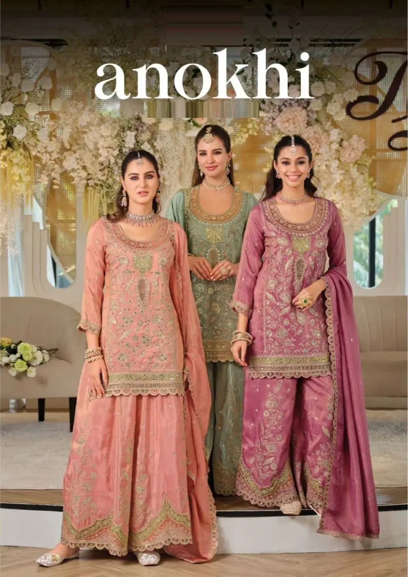 Anokhi 2366 To 2368 Designer Embroidery Salwar Suits Collection