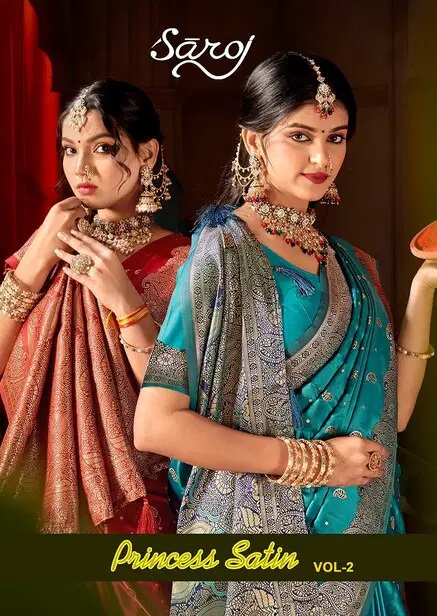Saroj Princess Satin Vol 2 Satin Silk Traditional Saree Collection
