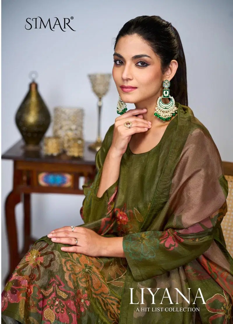 Glossy Simar Liyana Star Printed Salwar Kameez Collection
