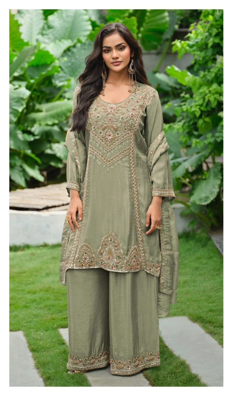 Deepsy D 3516 Pure Tissue Silk Beads Work Salwar Kameez