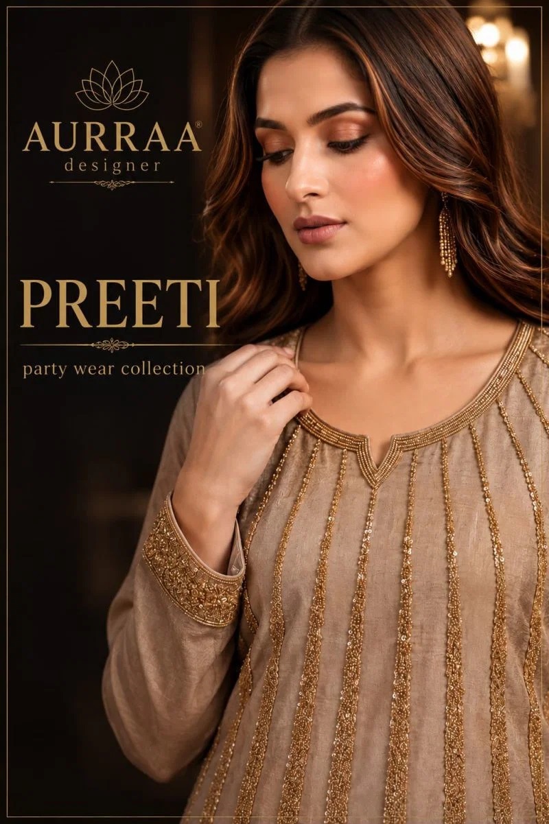 Aurraa Preeti Silk Designer Salwar Kameez Collection