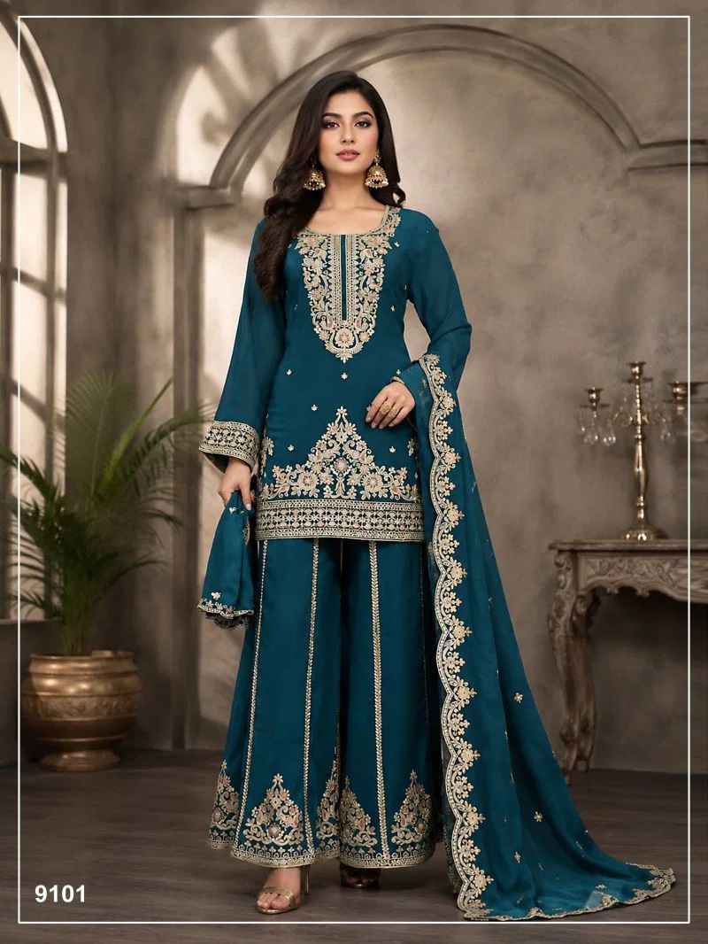 9101 To 9103 Master Colors Embroidered Salwar Kameez