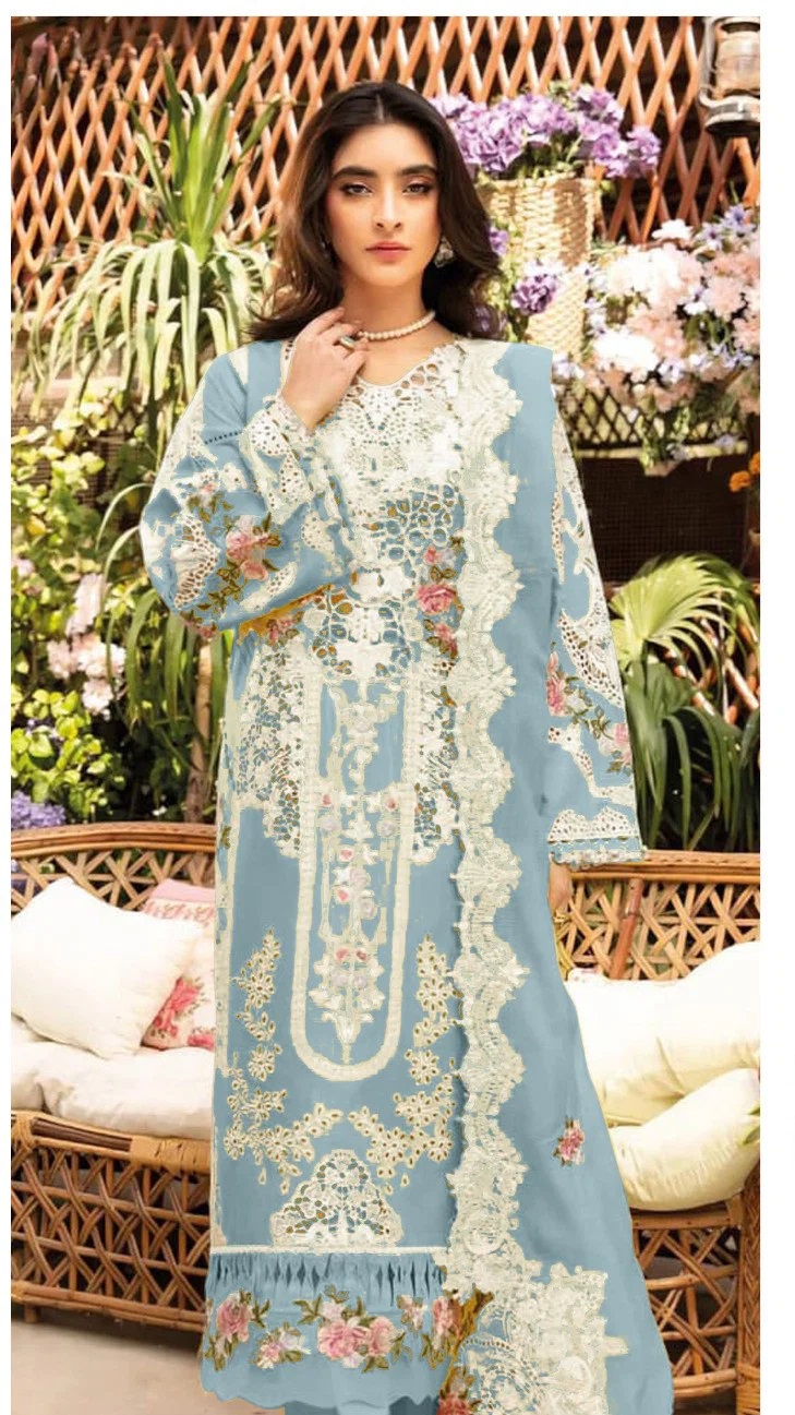 Saniya 1393 E To H Cotton Chikankari Pakistani Salwar Kameez