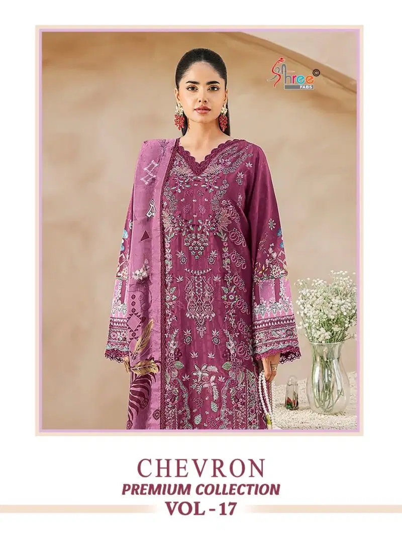 Shree Chevron Premium Collection Vol 17 Cotton Pakistani Suits