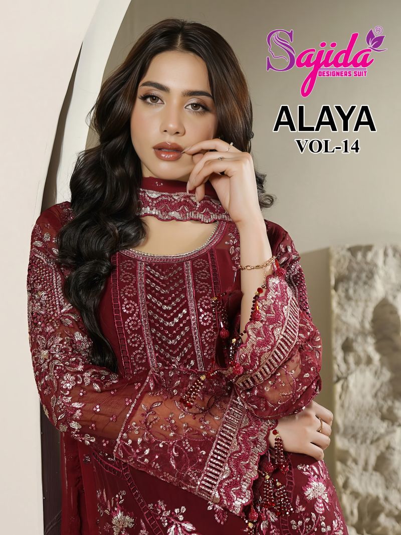 Sajida Alaya Vol 14 Georgette Pakistani Salwar Kameez Collection