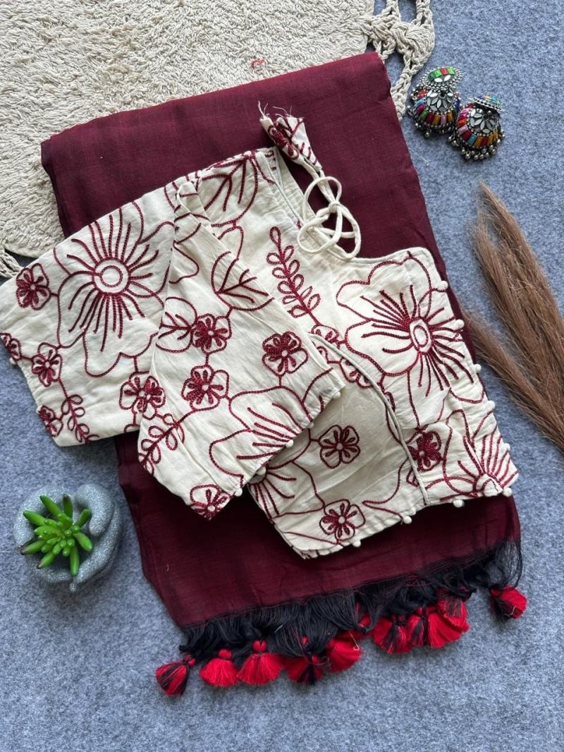 Khadi Vol 48 Khadi Cotton Saree With Blouse Collection
