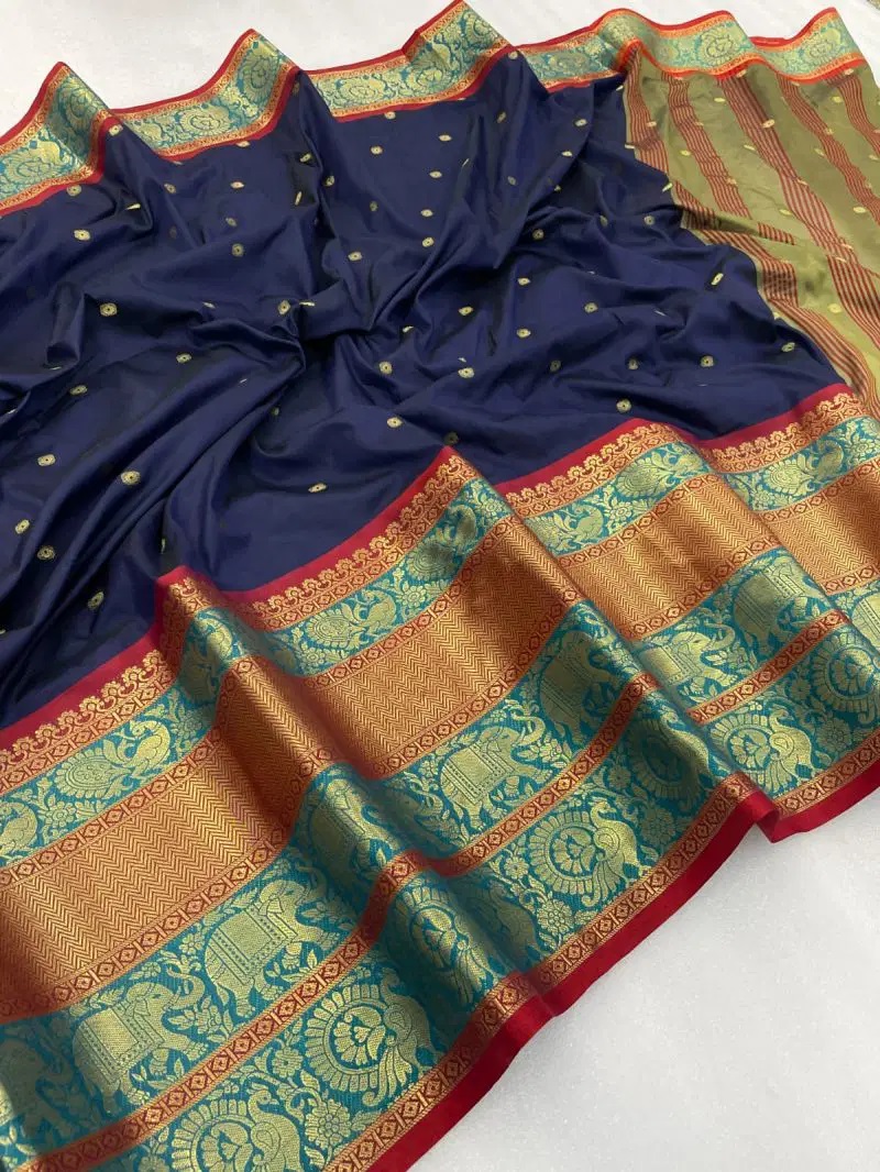 Myra Vol 4 Cotton Lichi Silk Traditional Saree Collection