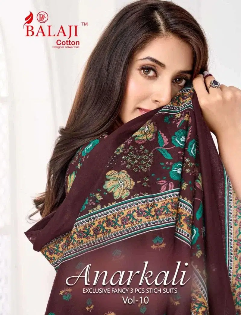 Balaji Anarkali Vol 10 Readymade Cotton Anarkali Dress Collection