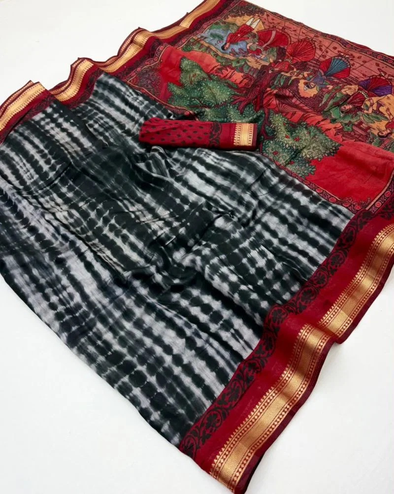 Rajyog D No 292001 Mul Cotton Rich Pallu Border Saree Online