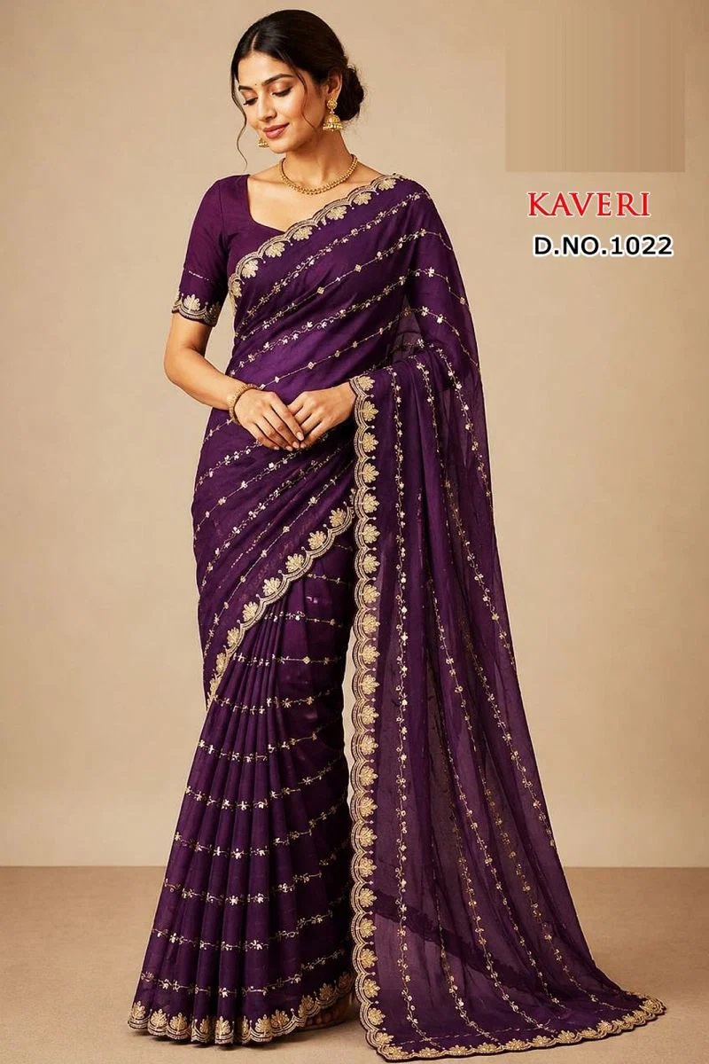 Sw Kaveri Vol 1 Star Georgette Designer Saree Collection