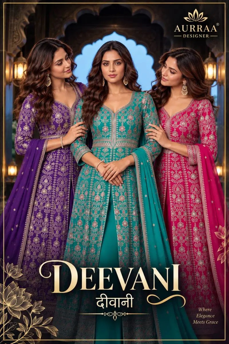 Aurraa Deevani Embroidered Work Designer Salwar Kameez Collection