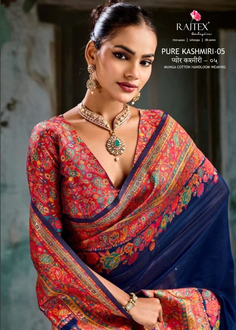 Rajtex Pure Kashmiri Vol 5 Pashmina Handloom Saree Collection