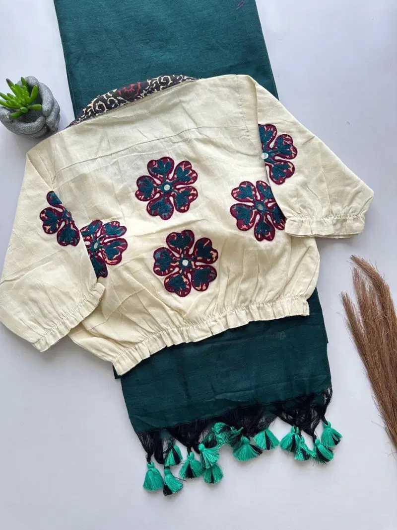 Khadi Vol 56 Khadi Cotton Saree With Readymade Blouse Collection
