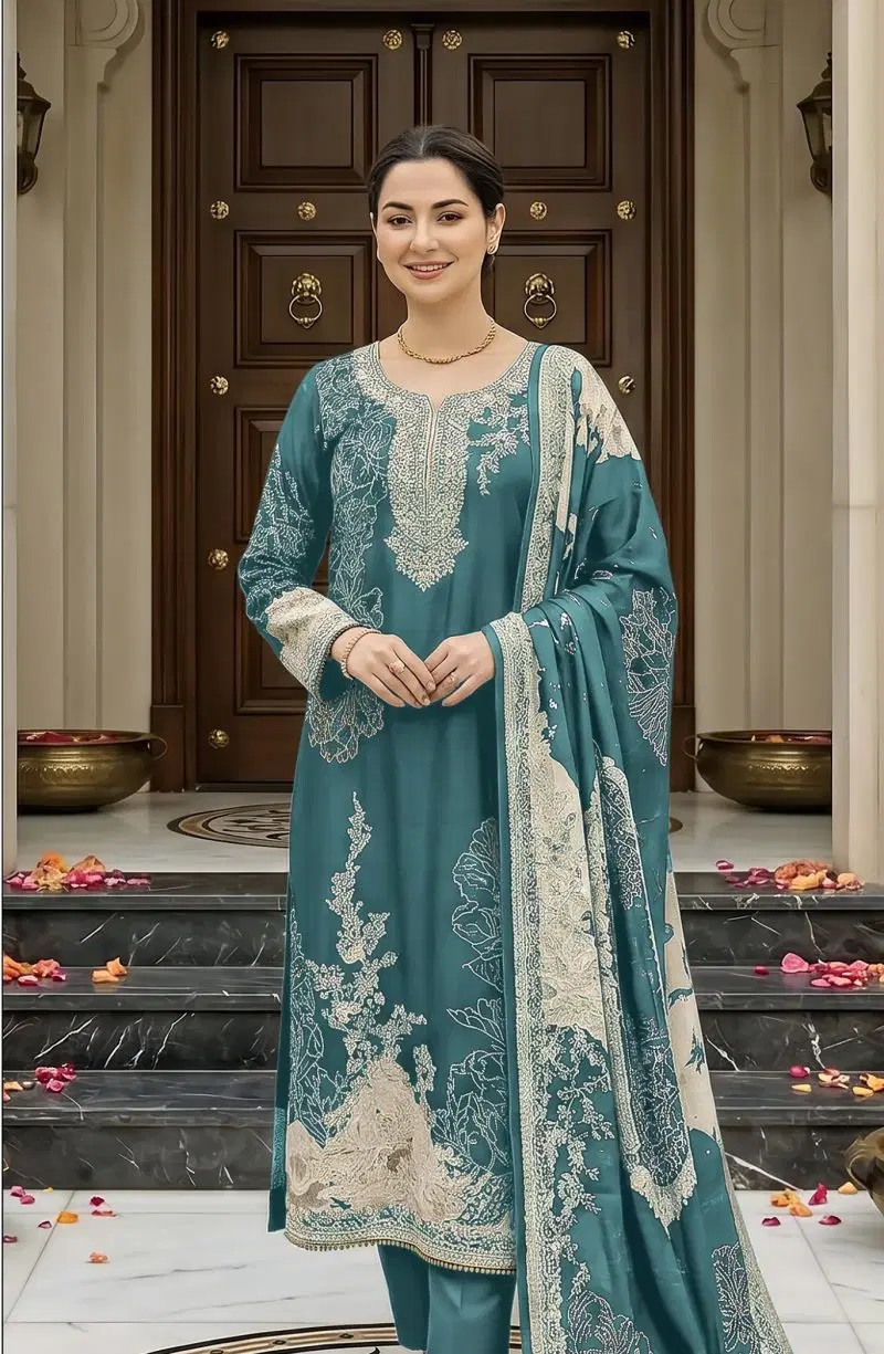 Shree Kt 338 Viscose Muslin Pakistani Salwar Kameez Collection