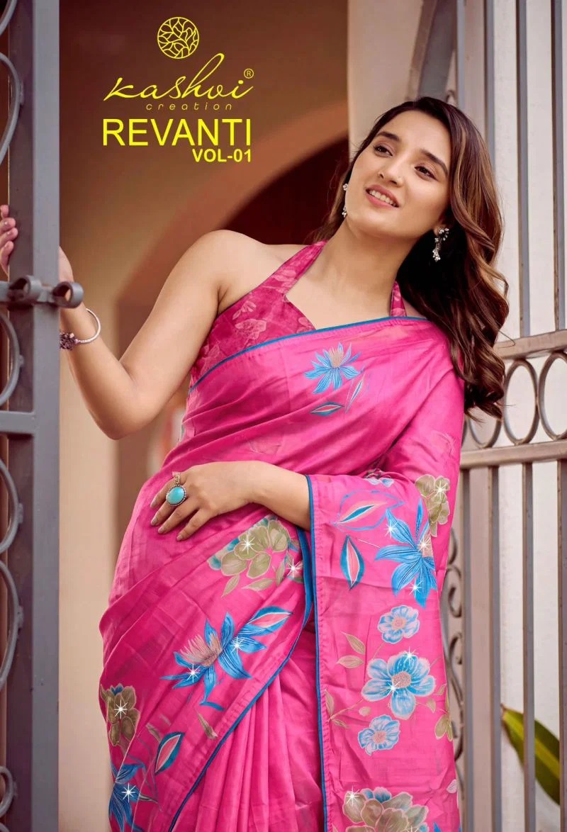 Kashvi Revanti Vol 1 Swarovski Work Saree Collection