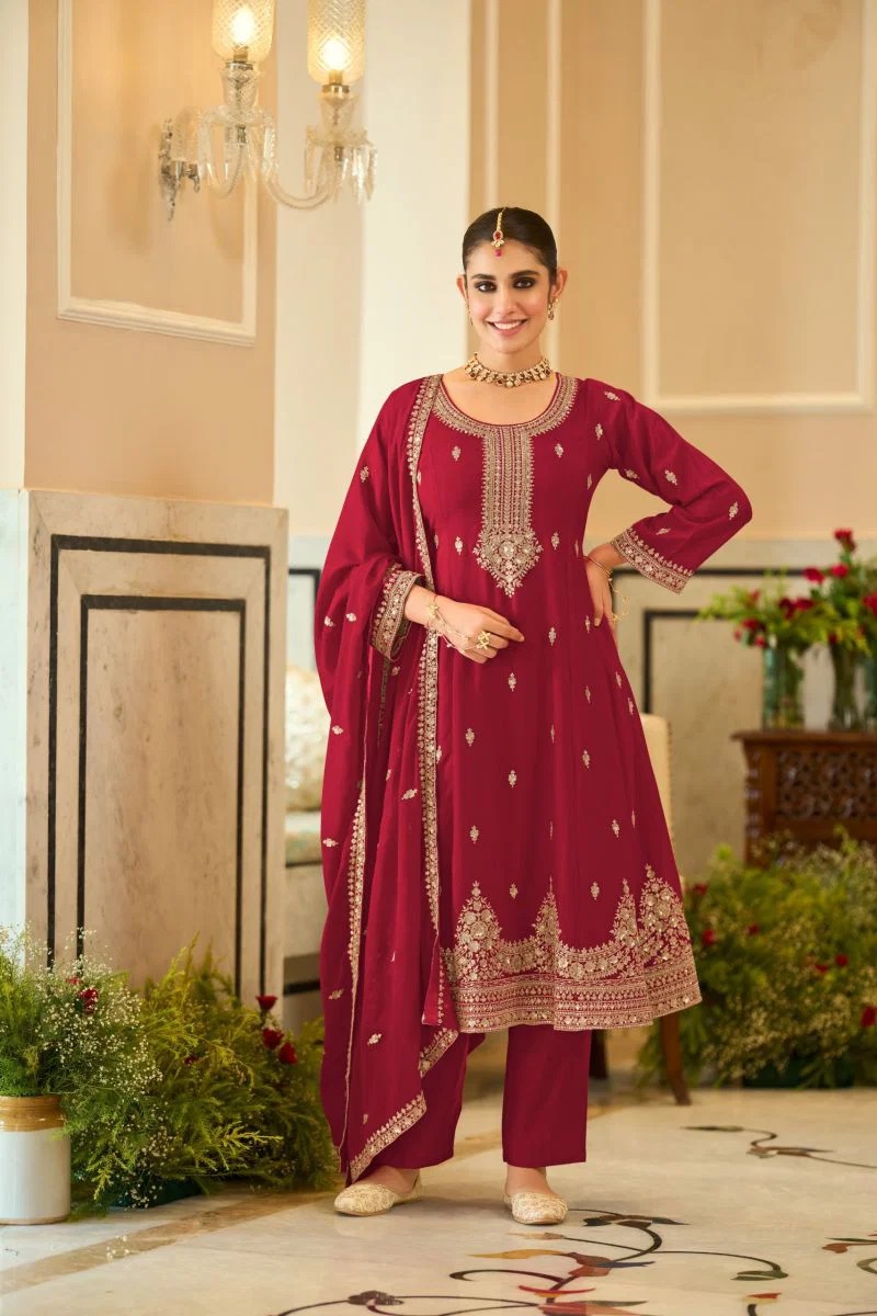 Zaveri D 9954 Chinon Designer Salwar Kameez Collection