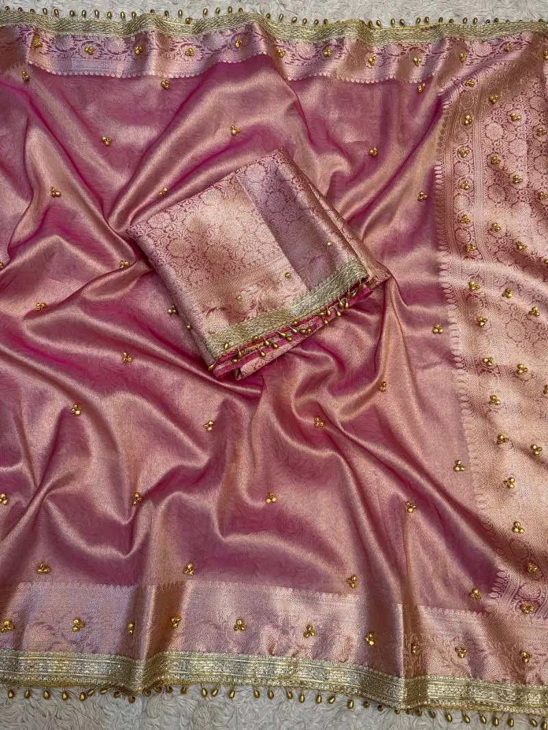 Ghunghroo Bm Soft Tissue Banarasi Traditional Saree Collection
