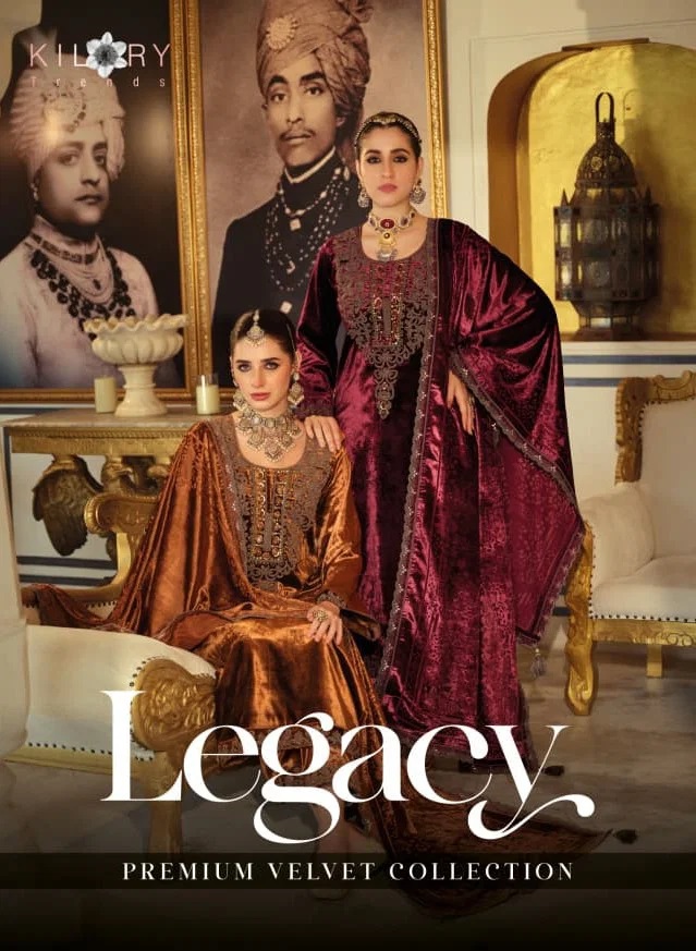Kilory Legacy Velvet Embroidery Designer Salwar Kameez