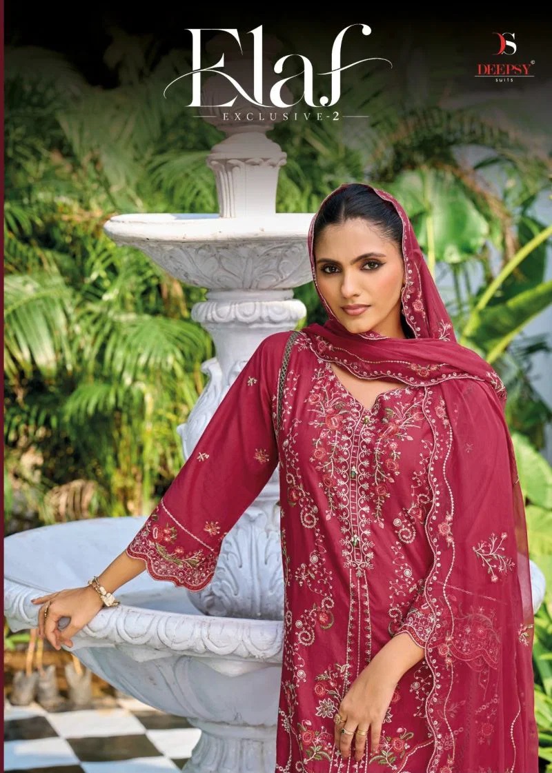 Deepsy Elaf Exclusive Vol 2 Pakistani Lawn Cotton Patch Work Salwar Suits