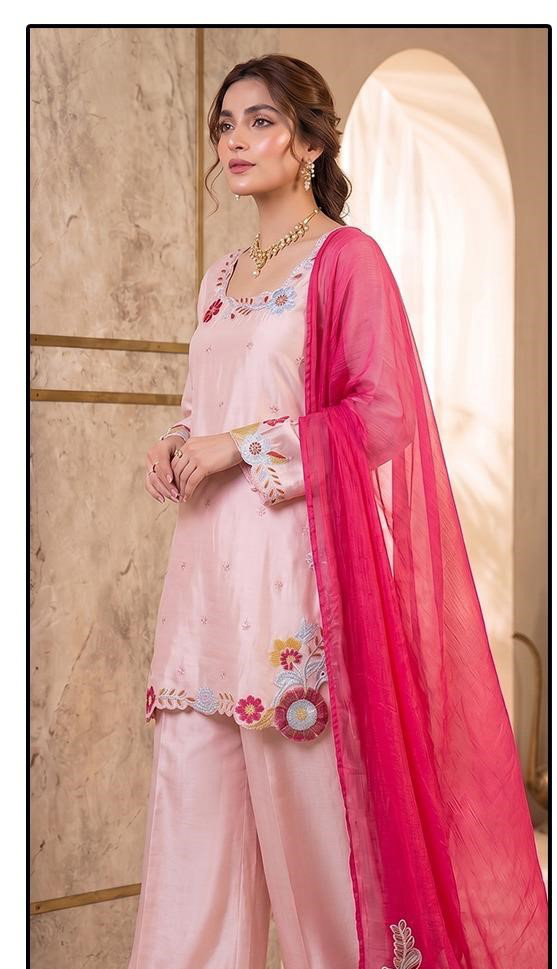 Hoor Tex 984 Malai Satin Designer Salwar Kameez Collection