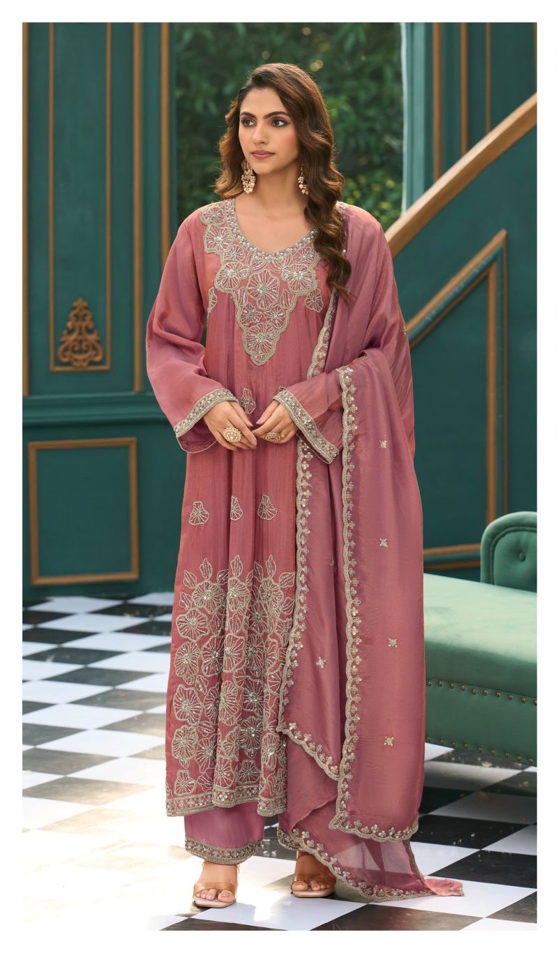 Deepsy D 3558 Tissue Silk Beads Work Salwar Kameez Collection