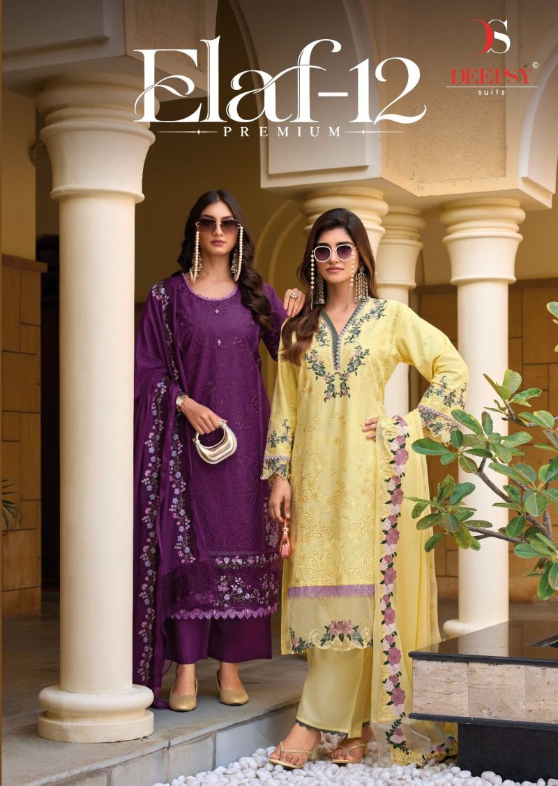 Deepsy Elaf Premium Vol 12 Cotton Embroidered Suits Collection