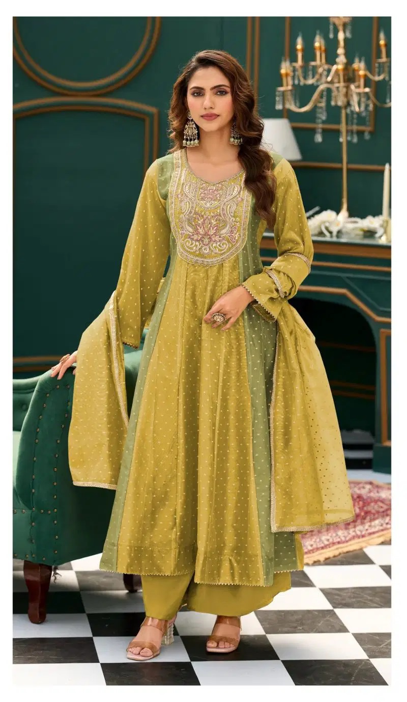 Deepsy D 3532 A To C Tissue Silk Beads Work Anarkali Suits Collection