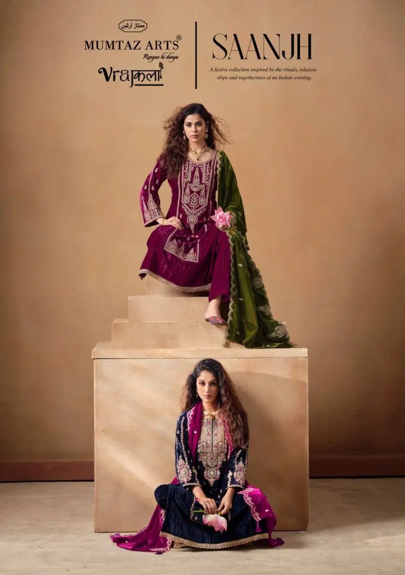 Mumtaz Arts Saanjh Velvet Designer Salwar Kameez Collection