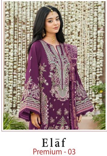 Shree Elaf Premium Vol 3 Cotton Embroidered Salwar Kameez Collection