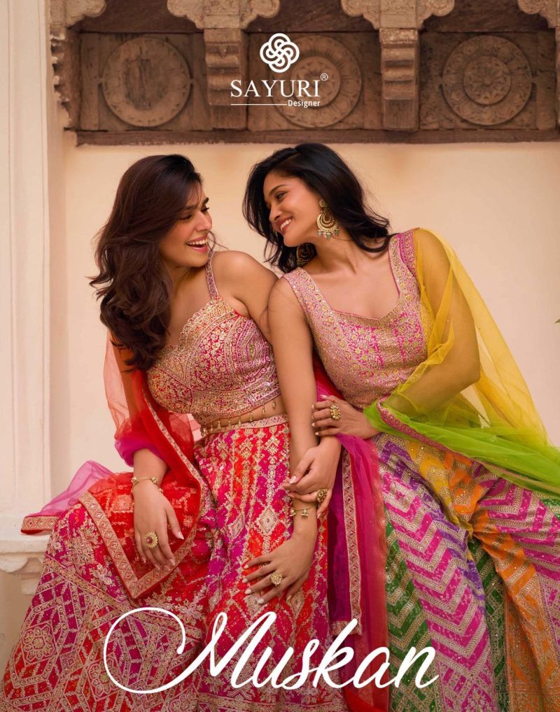 Sayuri Muskan Chinon Silk Designer Indo Western Collection
