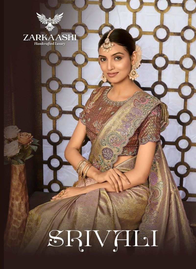 Zarkaashi Srivali Tissue Silk Designer Saree Collection