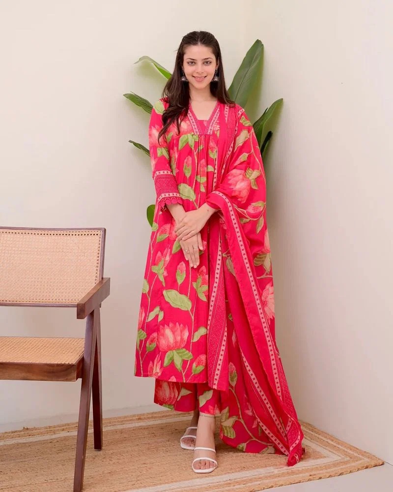 Dhruvi 536 To 538 Printed Kurti With Bottom Dupatta