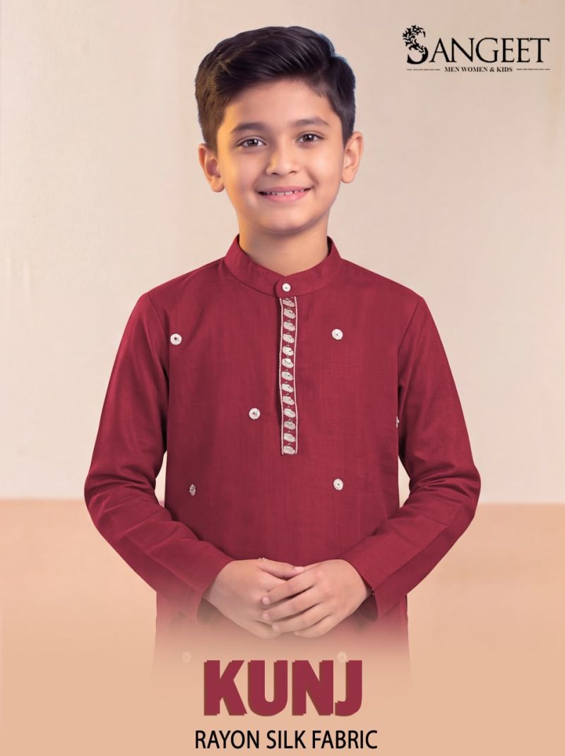 Sangeet Kunj Vol 1 Rayon Embroidered Kids Boy Kurta Collection