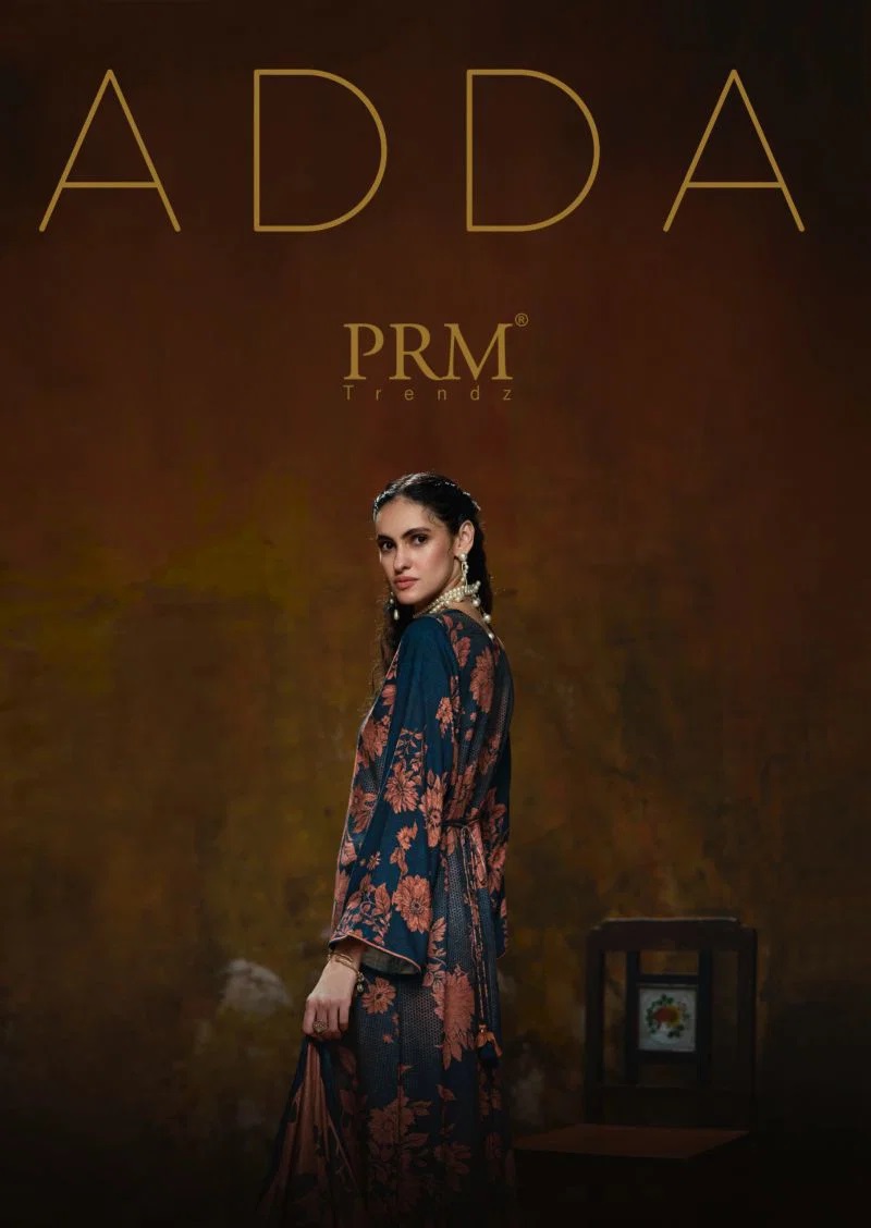 Prm Adda Viscose Pashmina Designer Dress Material