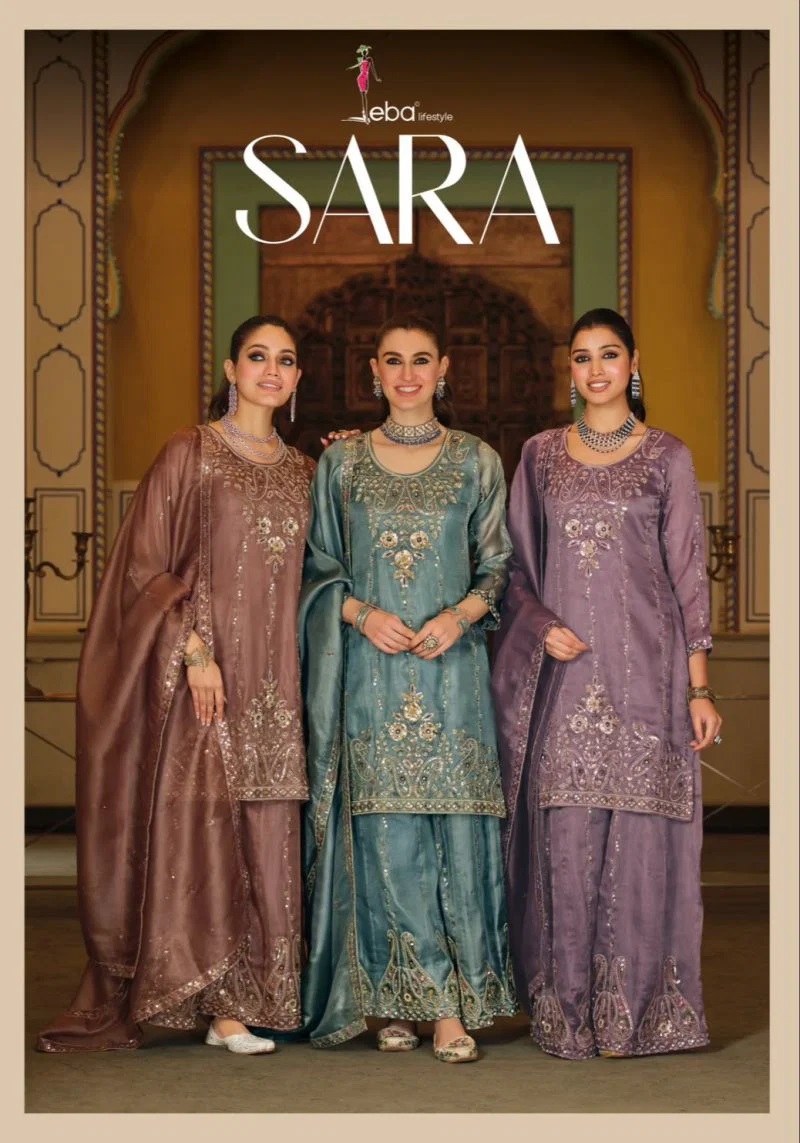 Eba Sara Simar Silk Beats Embroidery Work Salwar Kameez