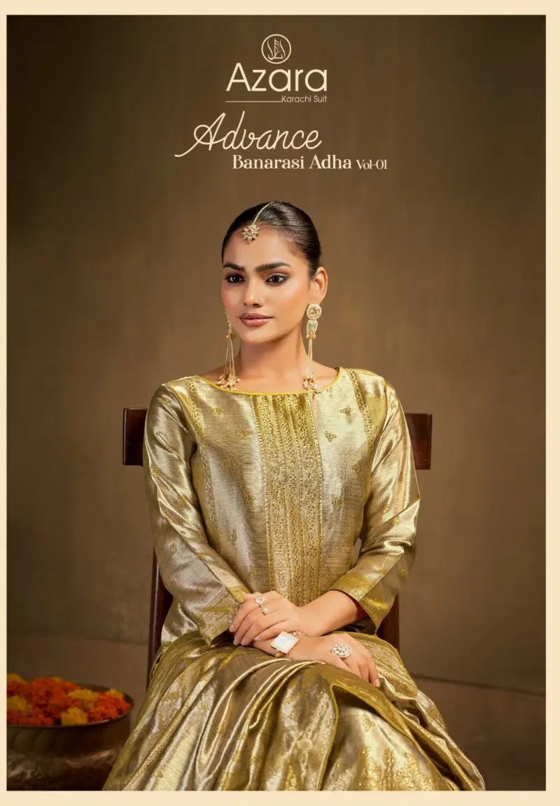 Radhika Azara Advance Banarashi 1 Jaquard Work Dress Material
