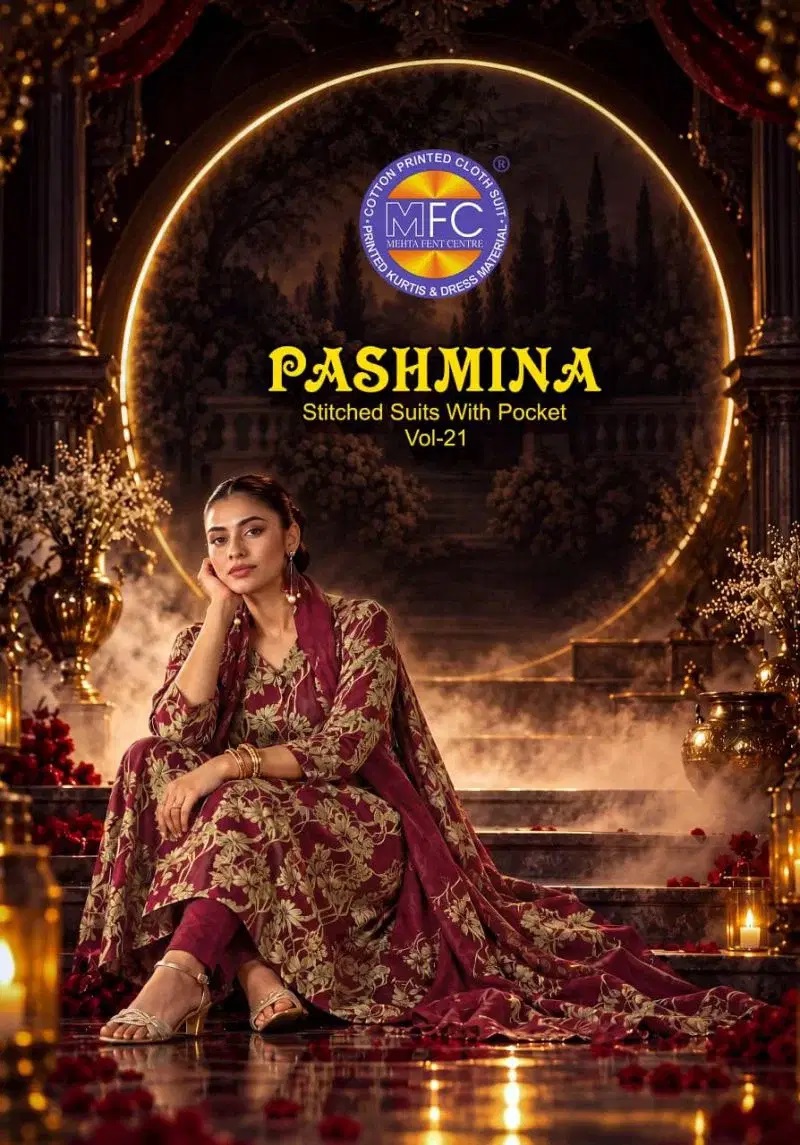 Mfc Pashmina Vol 21 Cotton Printed Dress Material