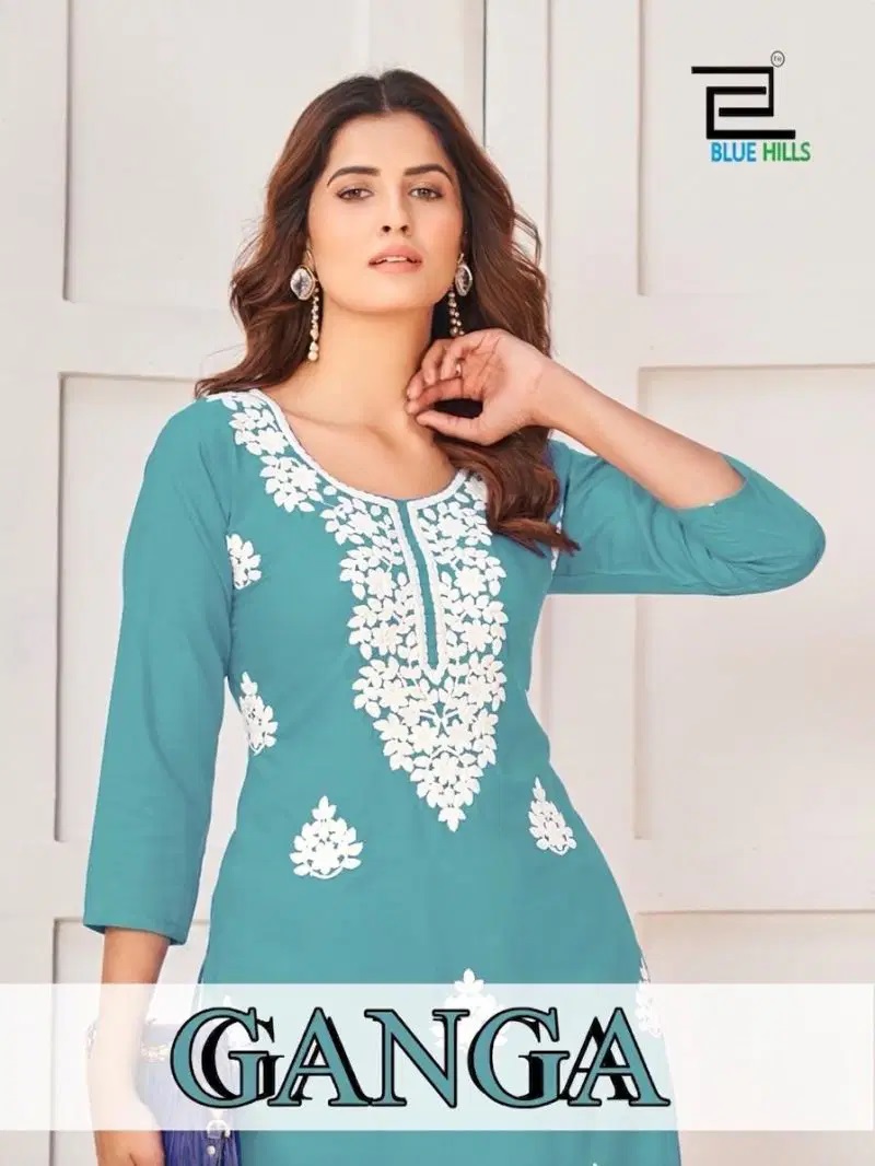 Blue Hills Ganga Rayon Casual Wear Kurti Collection