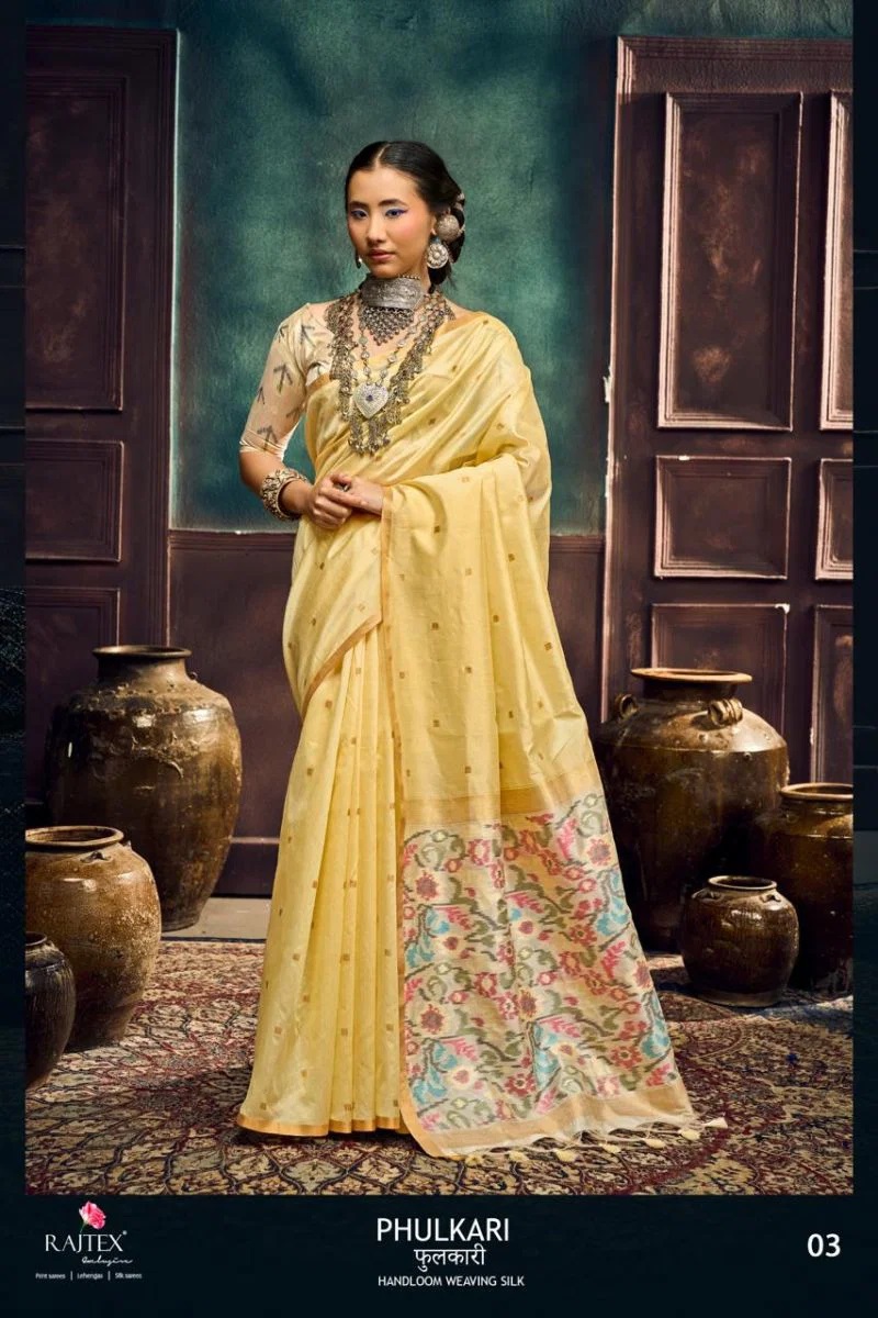 Rajtex Phulkari Handloom Silk Saree Collection