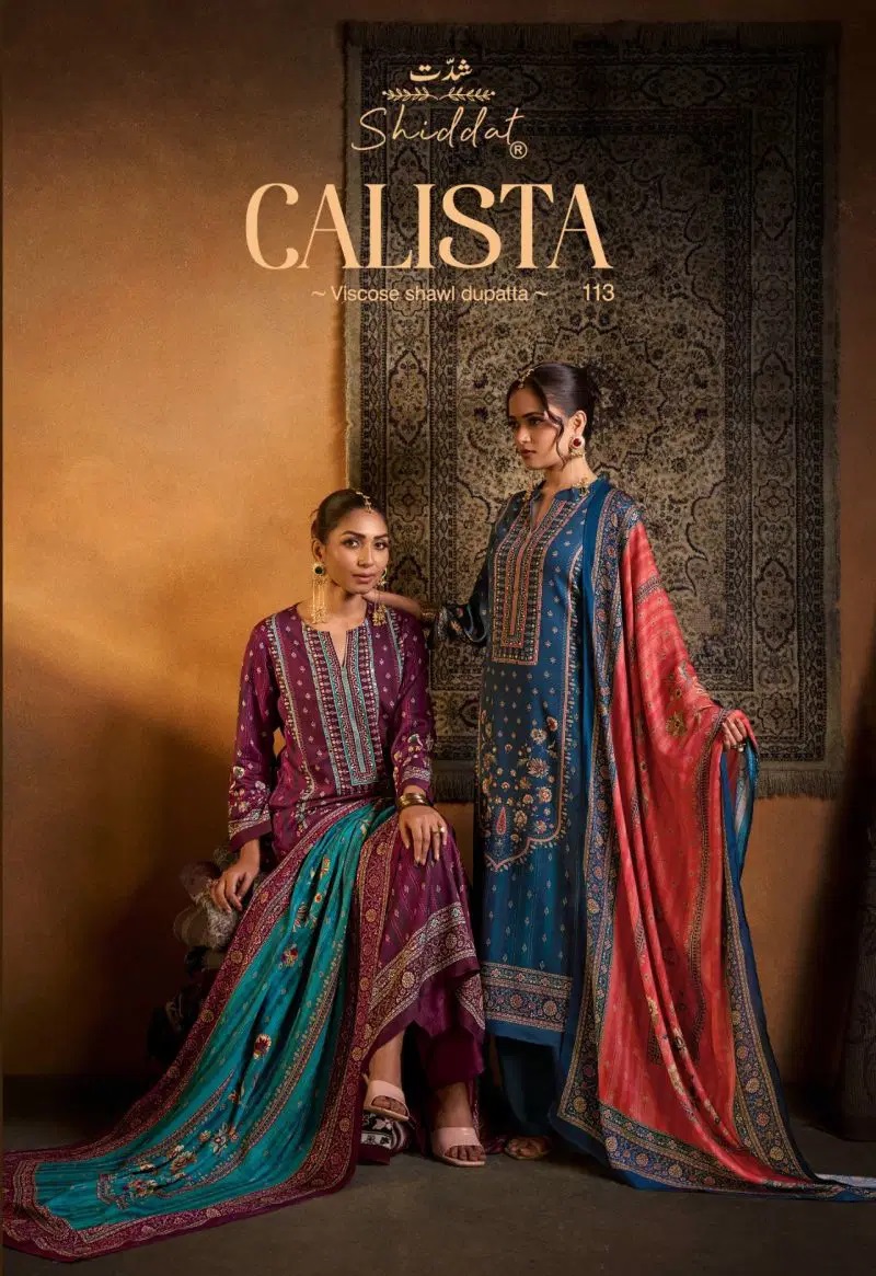 Shiddat Calista 113 Pure Viscose Pashmina Salwar Kameez Collection