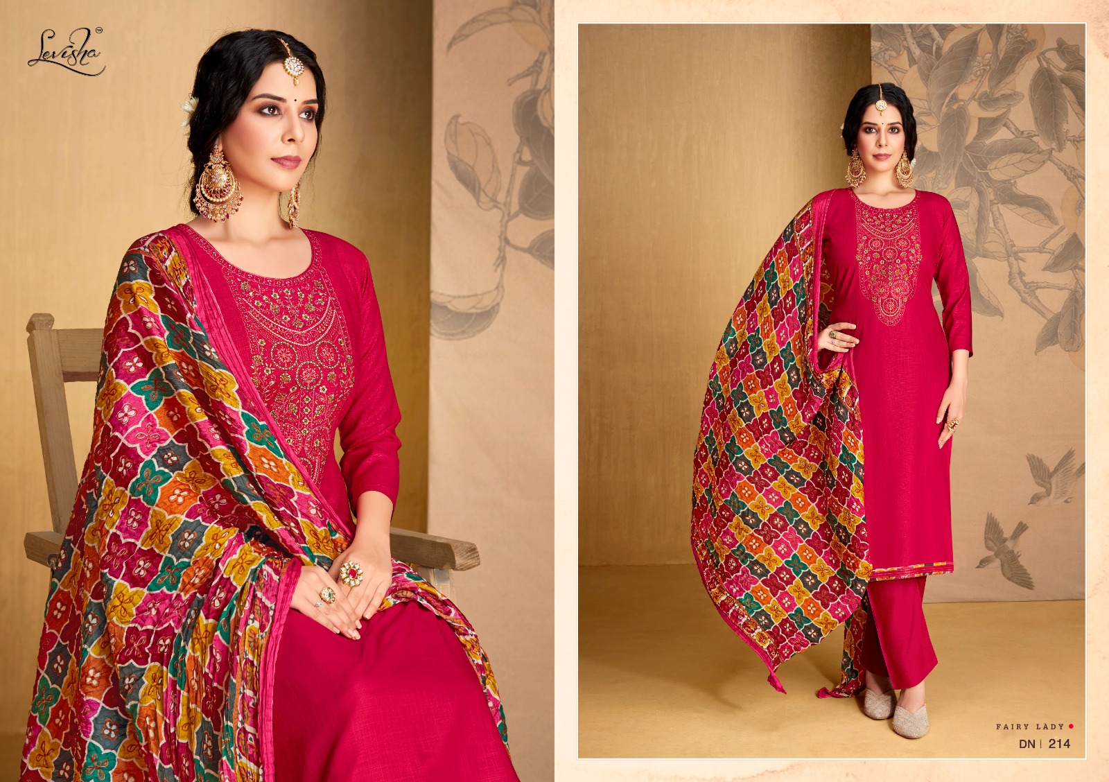 Buy DRAVINAM Trends Unstitched Printed Embroidered Rayon Salwar Suits Dress  Material with Chiffon Dupatta Unstitched Dress Material For Women (Red)  Online at Best Prices in India - JioMart.